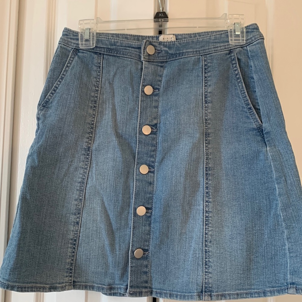 Button up Jean skirt